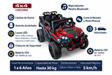 Montable Electrico Tipo Jeep 2188, Llantas De Goma, 4x4, Control (cereza)