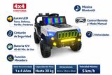 Montable Electrico Jeep Base Control Remoto  4x4 (Blanco)