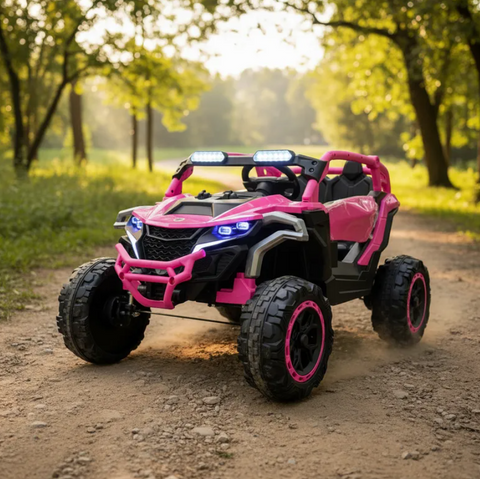 Montable Mini Canam 4x4 llantas de goma, con control remoto (Rosa)