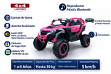 Montable Mini Canam 4x4 llantas de goma, con control remoto (Rosa)